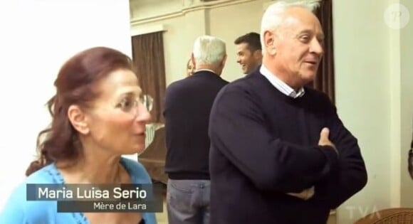 Lara Fabian et ses parents Pierre et Maria Luisa dans l'émission Accès Illimité sur TVA, le 17 octobre 2013.