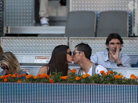 Irina Shayk et Cristiano Ronaldo à Madrid, le 10 mai 2013.