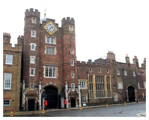 Le palais Saint James, à Londres, le 23 octobre 2013, jour du baptême du prince George de Cambridge.