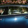 Le prince William et Kate Middleton arrivent au palais Saint James le 23 octobre 2013 pour le baptême du prince George.