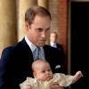 Baptême du prince George de Cambridge, fils du prince William et de la duchesse Catherine de Cambridge, au palais Saint James lors de son baptême le 23 octobre 2013
