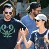 Exclusif - Chris Evans et Minka Kelly à Disneyland en Californie, le 4 septembre 2013.