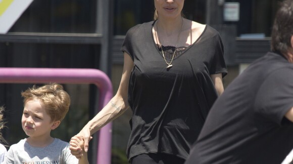 Angelina Jolie en famille : Face à Vivienne et Pax, Knox change de look