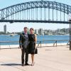 Frederik et Mary de Danemark en visite à l'Opéra de Sydney, notamment pour lancer le programme MADE, le 25 octobre 2013