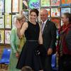 La princesse Mary de Danemark et le prince Frederik participant à un concours de lecture le 25 octobre 2013 dans une école primaire de Sydney, initiative du Premier ministre.