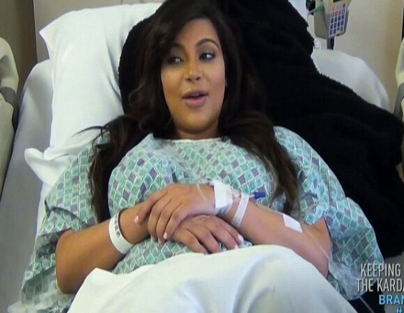 Capture d'écran de l'émission Keeping Up With The Kardashian diffusée le 27 octobre 2013 aux USA