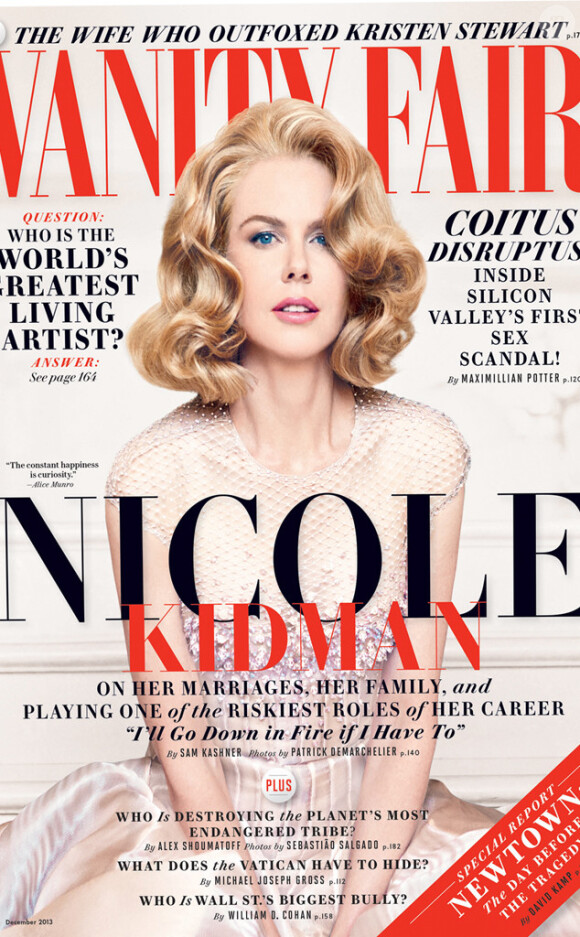 Nicole Kidman très glamour en couverture de Vanity Fair US.