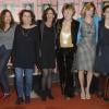 Marie Rivière, Noémie Lvovsky, Agnès de Sacy, Marisa Borini (Bruni Tedeschi), Valeria Bruni Tedeschi et Céine Sallette lors de la première du film "Un château en Italie" à Paris, le 29 octobre 2013.