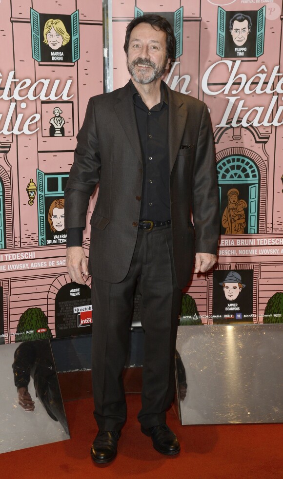 Jean-Hugues Anglade lors de la première du film "Un château en Italie" à Paris, le 29 octobre 2013.