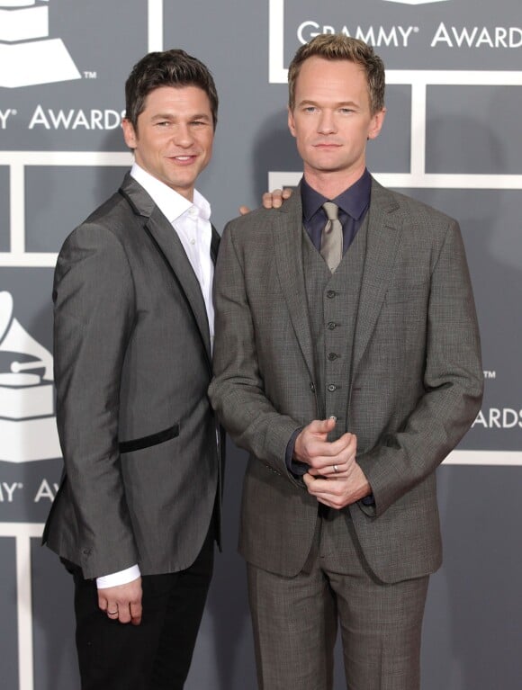 Neil Patrick Harris et David Burtka à la 55e cérémonie des Grammy Awards à Los Angeles, le 10 février 2013.