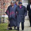 Desmond Tutu et son épouse Nomalizo Leah. L'archevêque sud-africain est un ami intime de la princesse Mabel. Famille royale, amis et collègues honoraient la commémoration solennelle du prince Friso d'Orange-Nassau, décédé le 12 août et enterré le 16 août, le 2 novembre 2013 en la Vieille Eglise de Delft (La Haye).