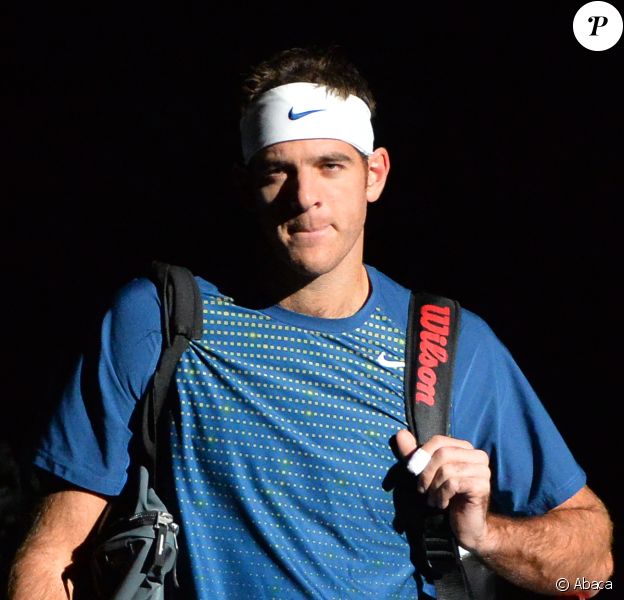 Juan Martin Del Potro au Masters de Paris le 30 octobre 2013. Trois jours plus tard, il se faisait voler à Gare du Nord son sac, contenant notamment un rosaire béni par le pape François.