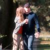 Exclusif - Michael C. Hall et sa petite amie Morgan MacGregor passent un moment romantique, à Los Feliz, le 3 novembre 2013.