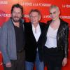 Mathieu Amalric, Roman Polanski et Emmanuelle Seigner lors de la première du film La Vénus à la fourrure à Paris le 4 novembre 2013.