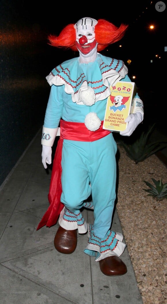 David Arquette en Bozo le Clown à Hollywood le 1er novembre 2013