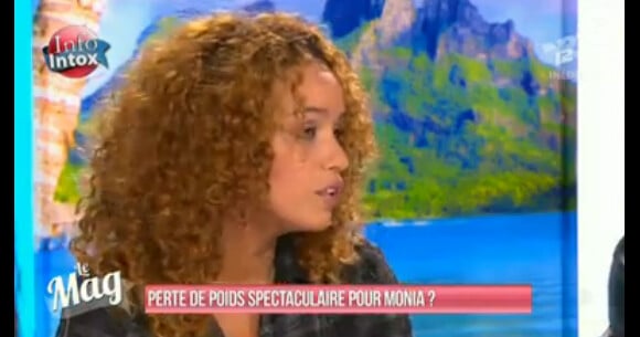 Monia a perdu 10 kilos, invitée du plateau du Mag de NRJ 12 le 4 novembre 2013