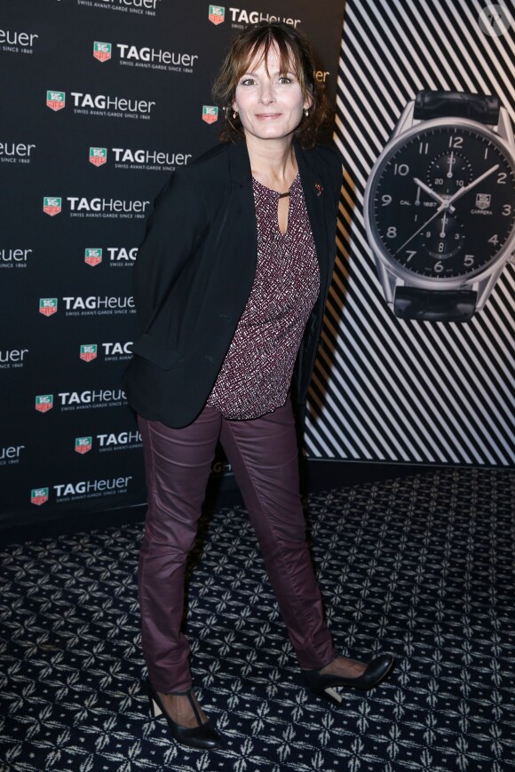 Cécilia Hornus lors de la soirée TAG Heuer qui célèbre le 50eme anniversaire de son icône, la CARRERA, au pavillon Vendôme à Paris, le 6 novembre 2013.