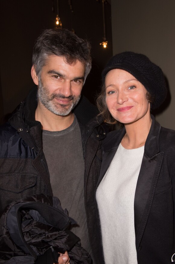 Exclusif - Francois Vincentelli et Julie Ferrier lors de la soirée Bonpoint Paris, le 06 Novembre 2013