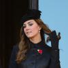 La duchesse de Cambridge Kate Middleton lors d'une cérémonie du souvenir durant Remembrance Day au Cénotaphe de Whitehall à Londres, le 10 novembre 2013