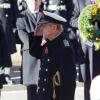 Le prince Philip, lors des cérémonie du Remembrance Day au Cénotaphe de Whitehall à Londres, le 10 novembre 2013
