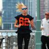 Exclusif - Natasha Poly fait son jogging à New York le 2 novembre 2013. E