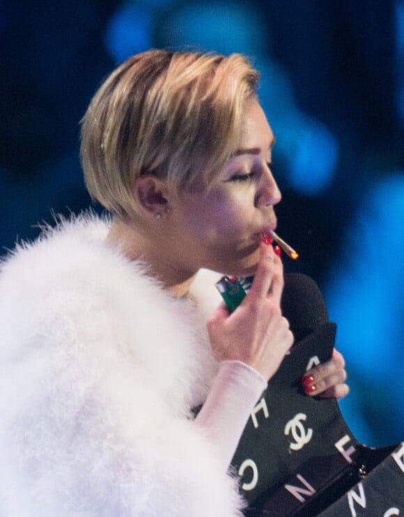 Miley Cyrus lors des MTV European Music Awards (EMA) 2013 au Ziggo Dome, à Amsterdam le 10 novembre 2013.
