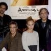 Gérard Lanvin, Nora Arnezeder, Tomer Sisley et Ariel Zeitoun au 22e festival du film de Sarlat avec le film Angélique, le 13 novembre 2013.