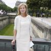 L'élégante Claire Chazal à Paris le 1er juillet 2013