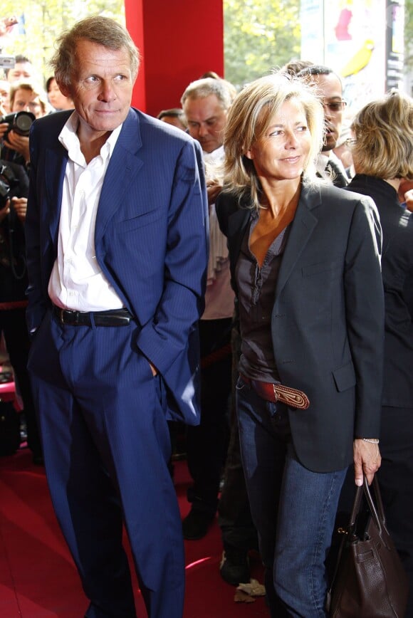 Claire Chazal et Patrick Poivre d'Arvor à Paris le 29 août 2007.