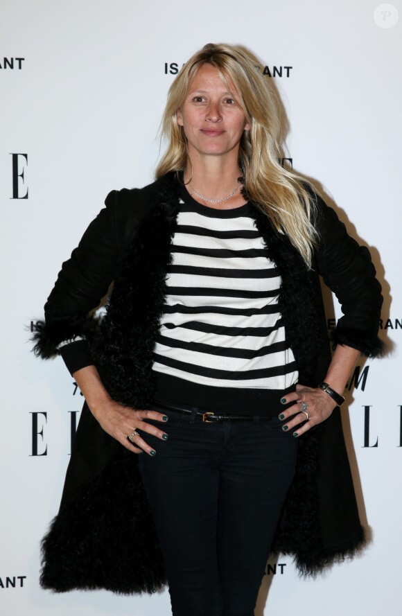 Sarah Lavoine assiste à la soirée "Isabel Marant pour H&M" sur les Champs Elysees à Paris le 13 novembre 2013