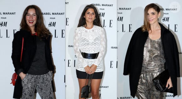Zoé Félix, Géraldine Nakache et Clotilde Courau assistent à la soirée "Isabel Marant pour H&M" sur les Champs Elysees à Paris le 13 novembre 2013
