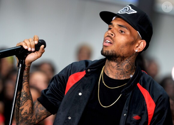 Chris Brown sur le plateau de l'émission "The Today Show" à New York, le 30 aout 2013.