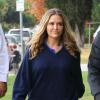 Brooke Mueller (l'ex femme de Charlie Sheen) va chercher ses enfants Bob et Max à l'école à Los Angeles, le 12 novembre 2013.