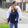 Brooke Mueller (l'ex femme de Charlie Sheen) va chercher ses enfants Bob et Max à l'école à Los Angeles, le 12 novembre 2013.