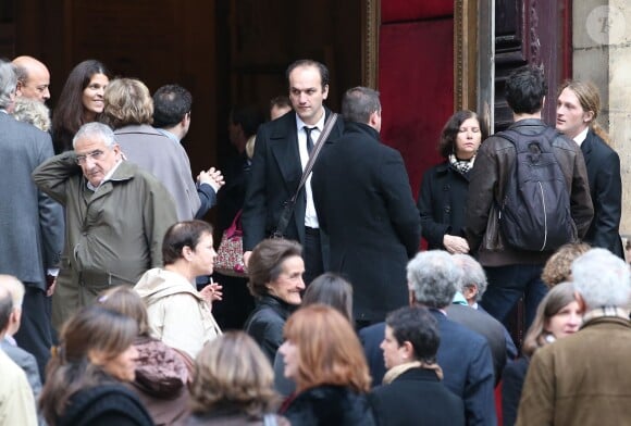 Xavier Emmanuelli - Obsèques de Brigitte Guillemette, seconde épouse de Dominique Strauss-Kahn, en l'eglise Saint-Thomas-d'Aquin à Paris, le 7 novembre 2013.