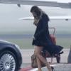 Khloé Kardashian arrive en jet privé à l'aéroport de Schphol à Amsterdam. Le 16 novembre 2013.