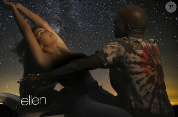 Kanye West et Kim Kardashian dans le clip de Bound 2.