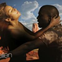 Kim Kardashian : Topless dans le clip de ''Bound 2'', elle chevauche Kanye West