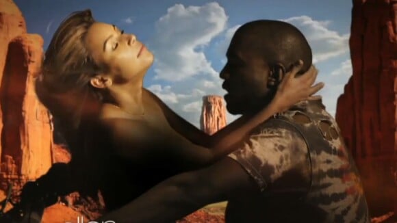 Kim Kardashian : Topless dans le clip de ''Bound 2'', elle chevauche Kanye West