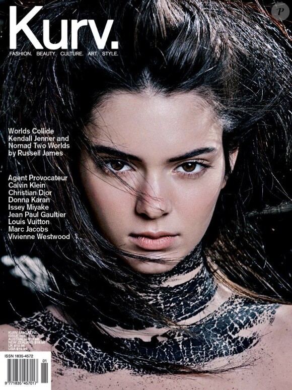 Kendall Jenner en couverture du magazine australien Kurv. Avril 2013.