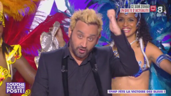 Cyril Hanouna teint en blond (émission Touche pas à mon poste du mercredi 20 novembre 2013 sur D8).