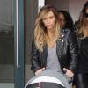 Kim Kardashian, accompagnée de sa fille North, va déjeuner avec son amie LaLa Anthony à New York, le 22 novembre 2013 avant de se rendre au concert de Kanye West