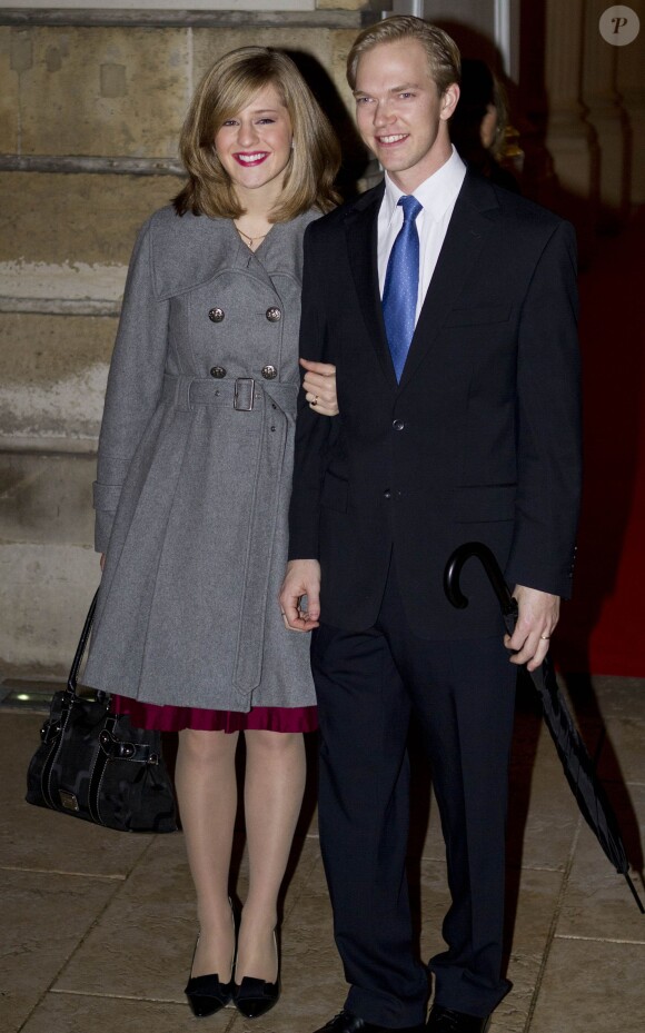 L'archiduc Imre d'Autriche et son épouse l'archiduchesse Kathleen au mariage civil de l'archiduc Christoph et d'Adelaide Drape-Frisch le 28 décembre 2012 à Nancy.