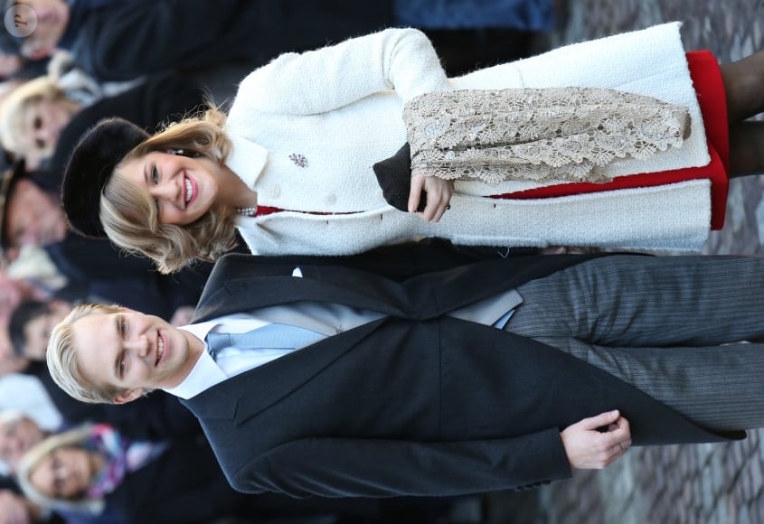 L'archiduc Imre d'Autriche et son épouse l'archiduchesse Kathleen lors du mariage religieux de l'archiduc Christoph et d'Adelaide Drape-Frisch le 29 décembre 2012 à Nancy.