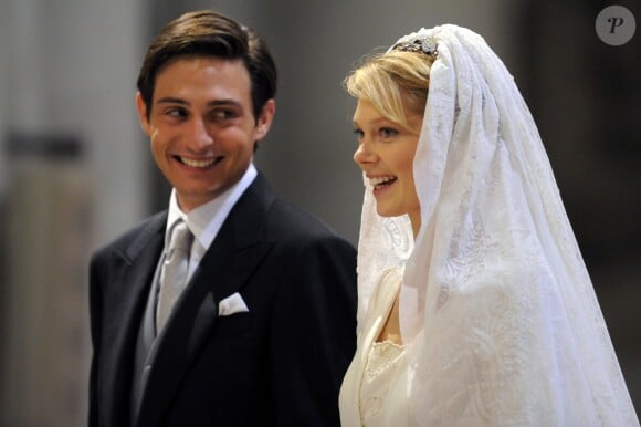 Mariage de l'archiduchesse Marie-Christine d'Autriche et du comte Rodolph de Limburg-Stirum en Belgique en décembre 2008.