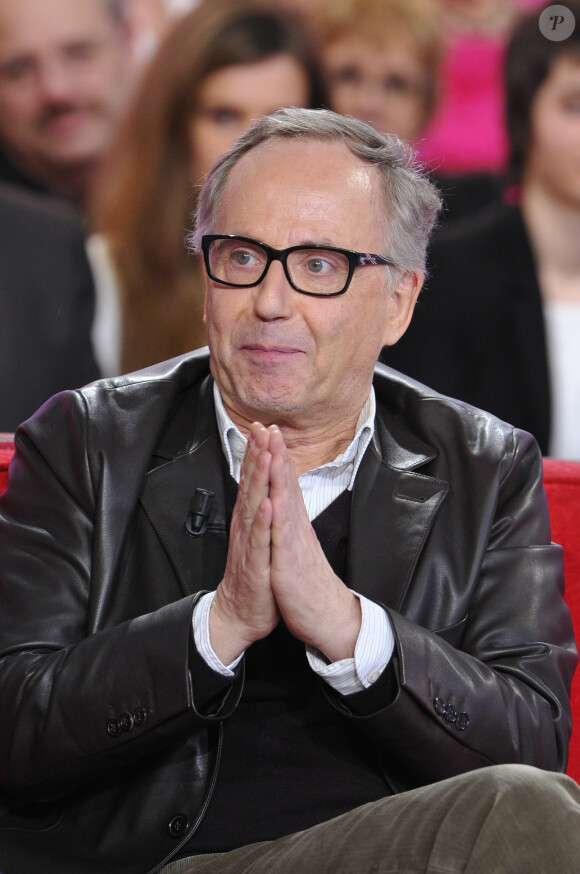 Fabrice Luchini lors de l'enregistrement de l'émission "Vivement Dimanche" à Paris diffusée le 10 mars 2013