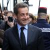 Nicolas Sarkozy, invité d'honneur d'un déjeuner organisé par l'association "Chaban Aujourd'hui" dans des locaux annexes de l'Assemblée Nationale, le 15 novembre 2013