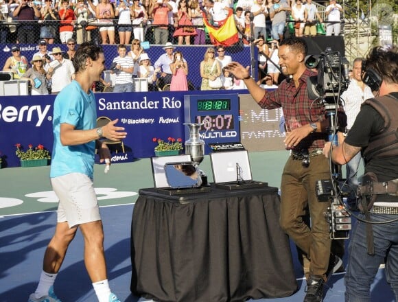Will Smith avec Novak Djokovic et Rafael Nadal à Buenos Aires, le 24 novembre 2013.