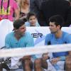 Novak Djokovic et Rafael Nadal à Buenos Aires, le 23 novembre 2013.
