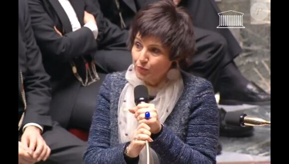 Dominique Bertinotti évoque son cancer du sein à l'Assemblée nationale, le 27 novembre 2013.